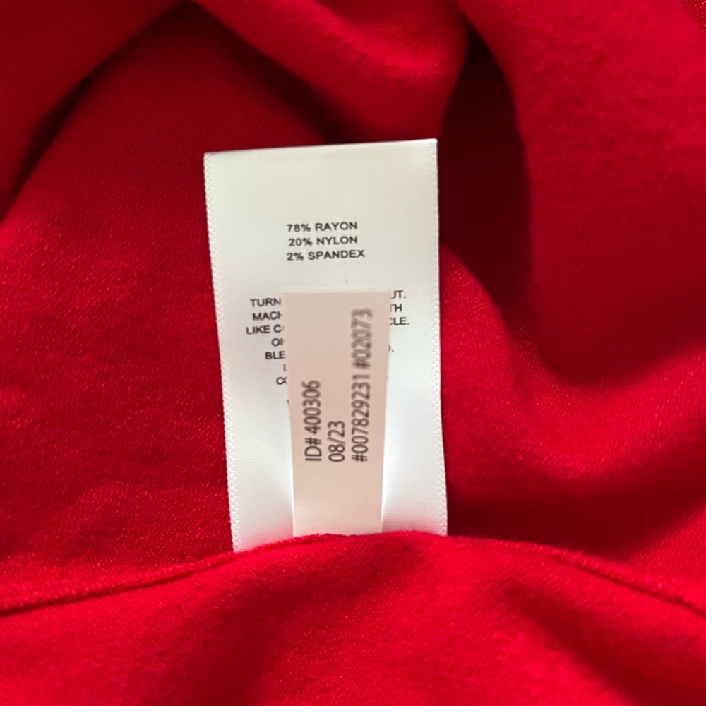 NWT Express Red Long Sleeve Dress - Picture 5 of 5